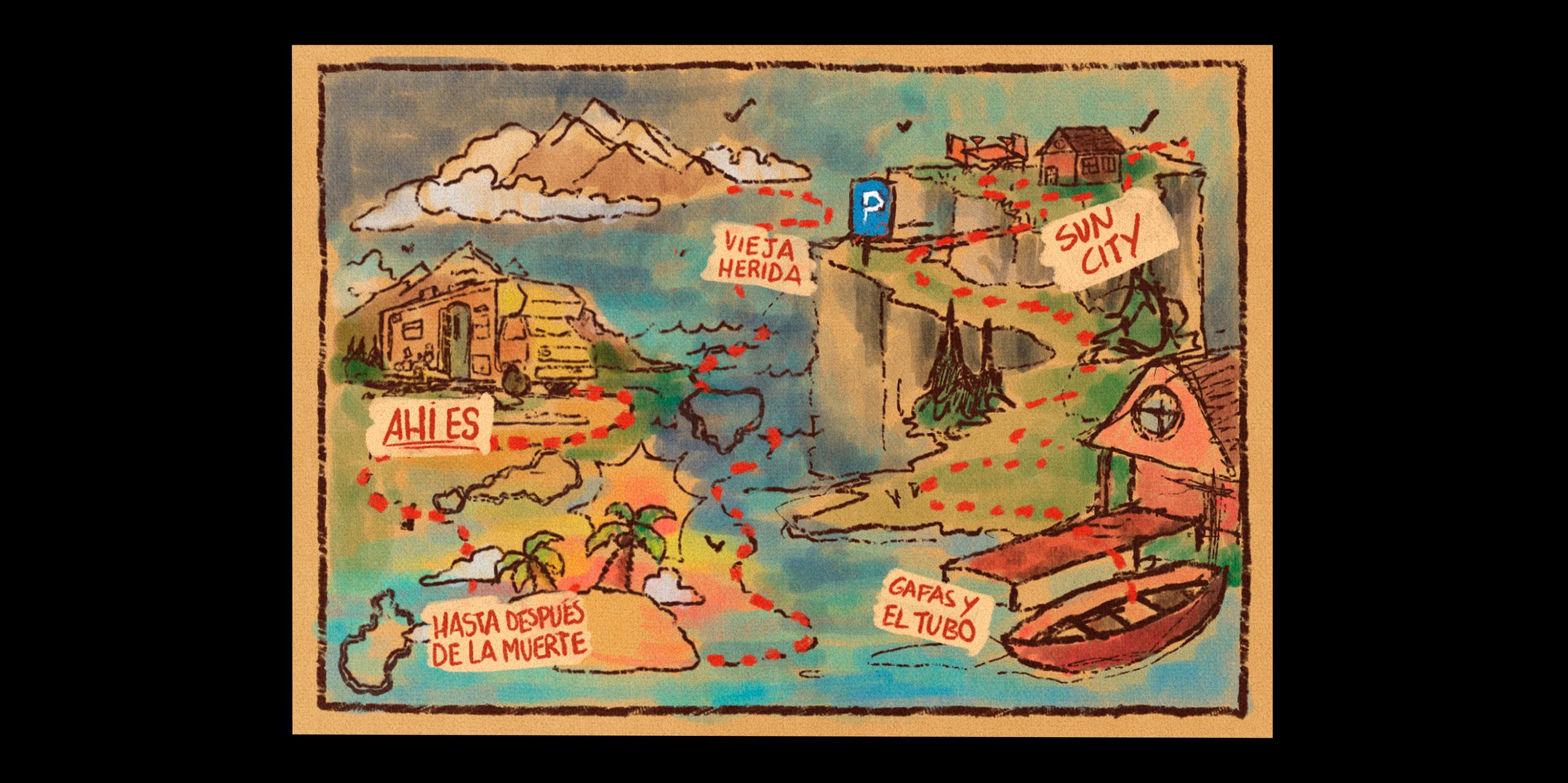 Ilustración del mapa