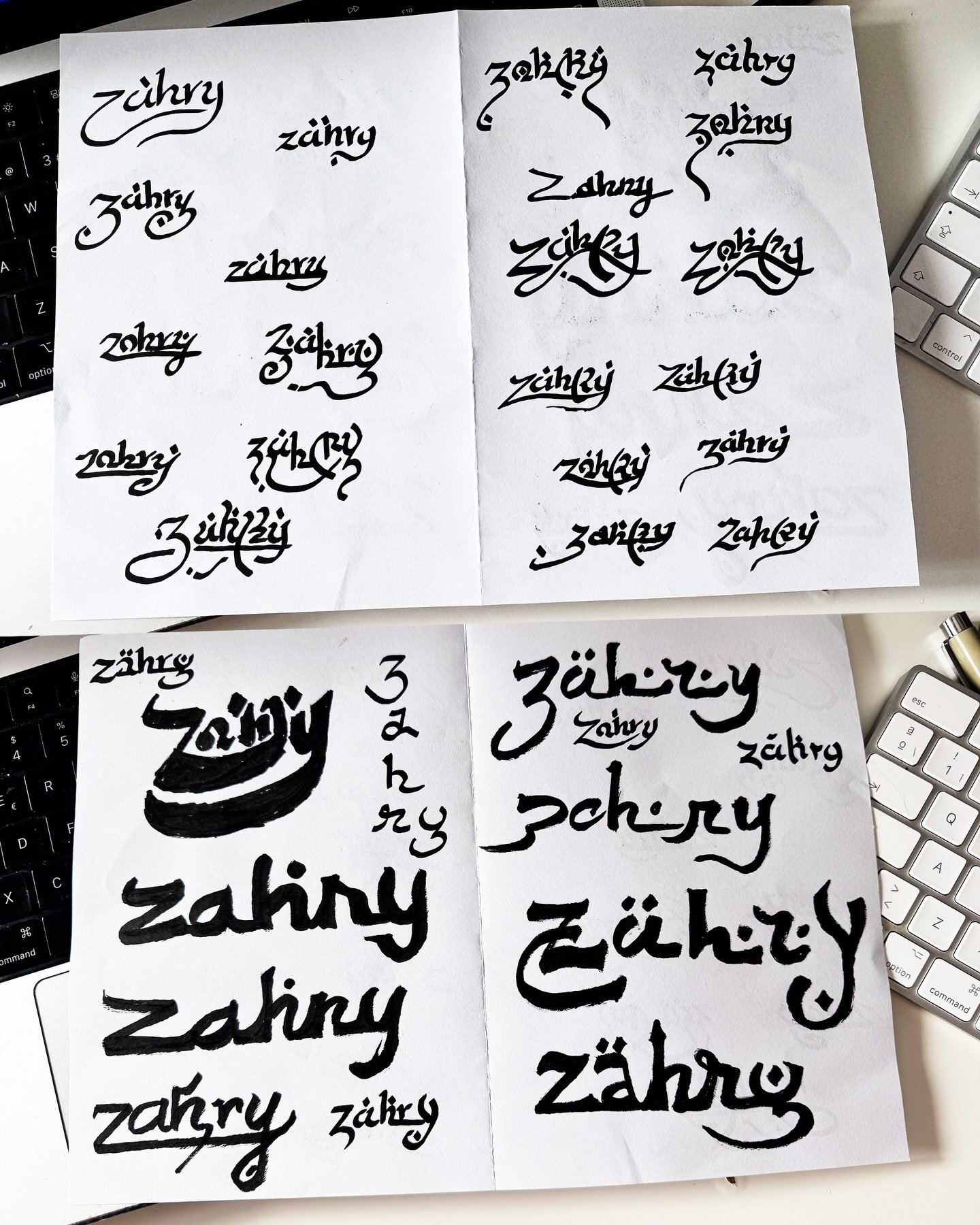 LETTERINGS ZAHRY