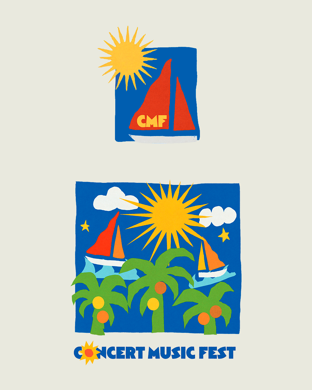 Design of Summer Beach Tee 