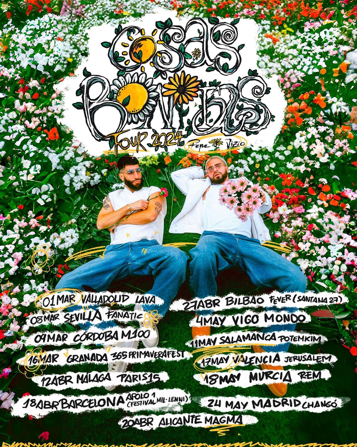 FLYER "COSAS BONITAS TOUR 2024"