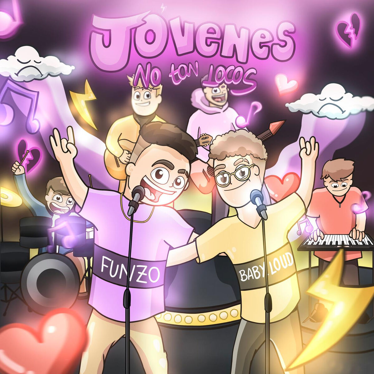 "JÓVENES NO TAN LOCOS" Cover Artwork 