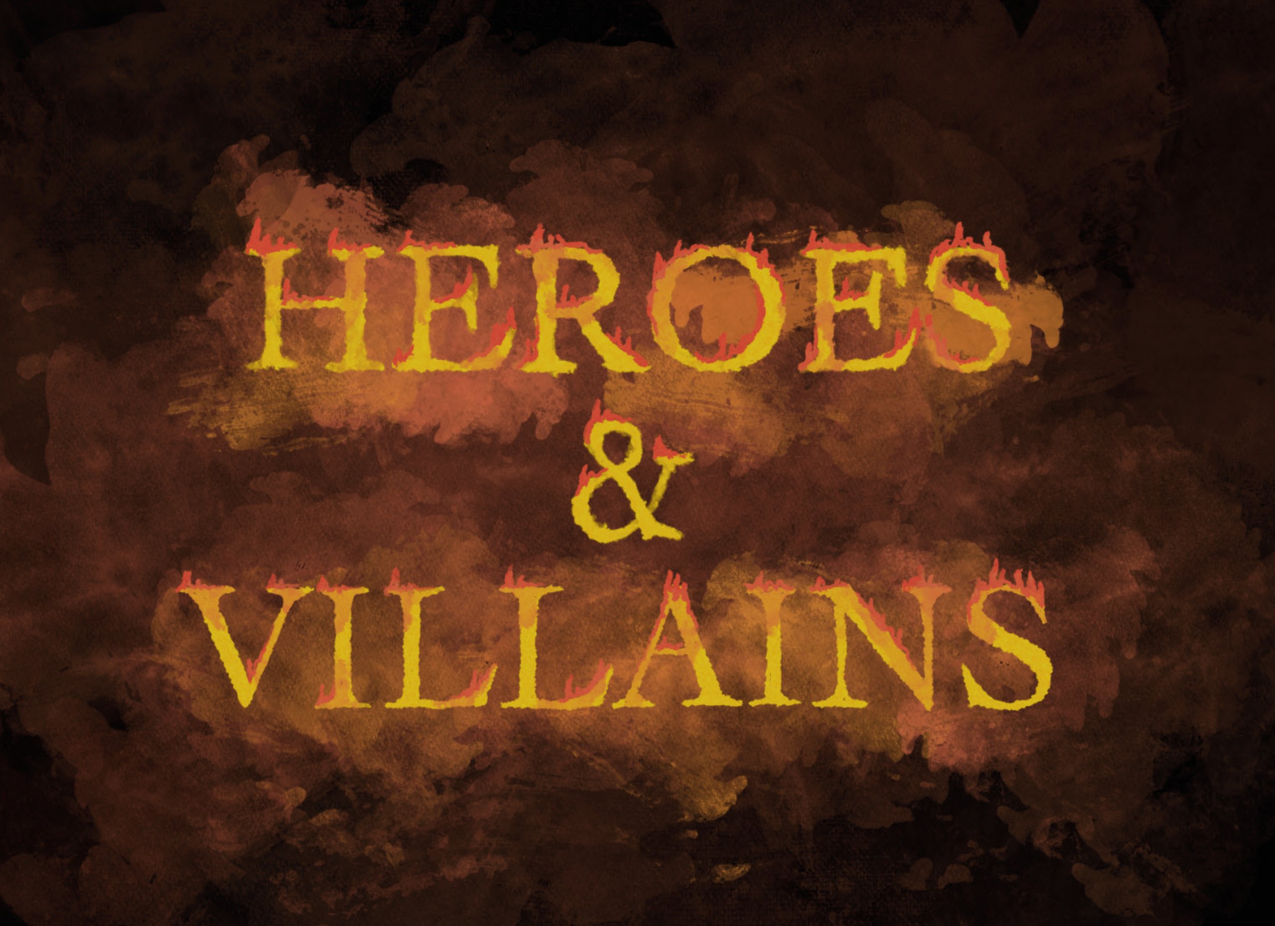 LETTERING HEROES & VILLAINS
