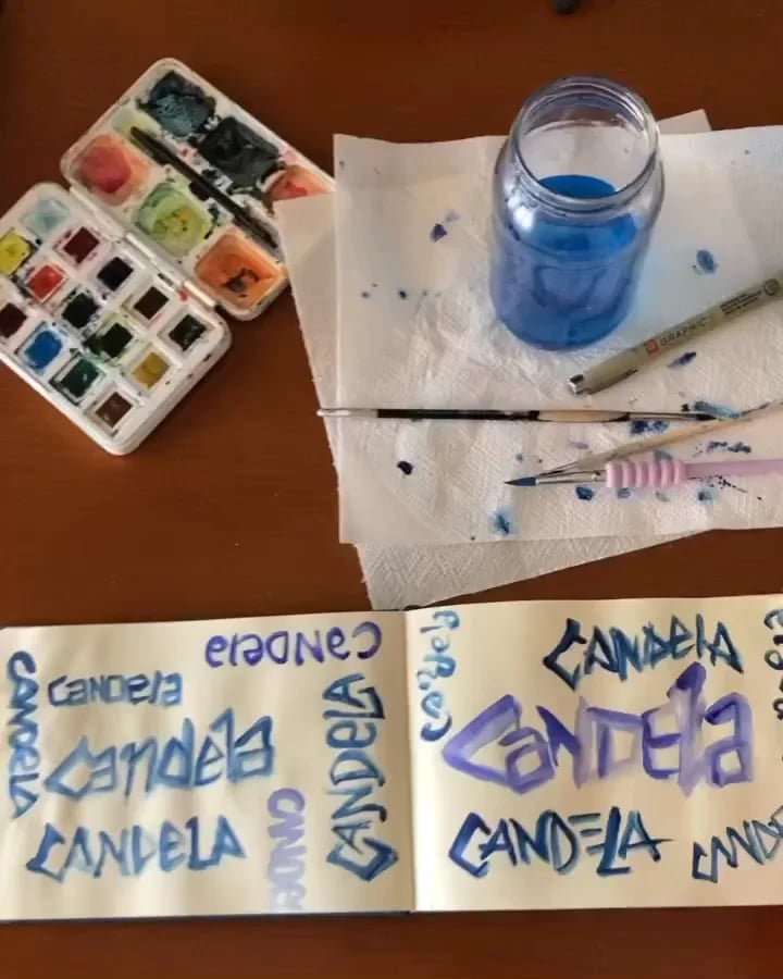 Lettering "CANDELA" 